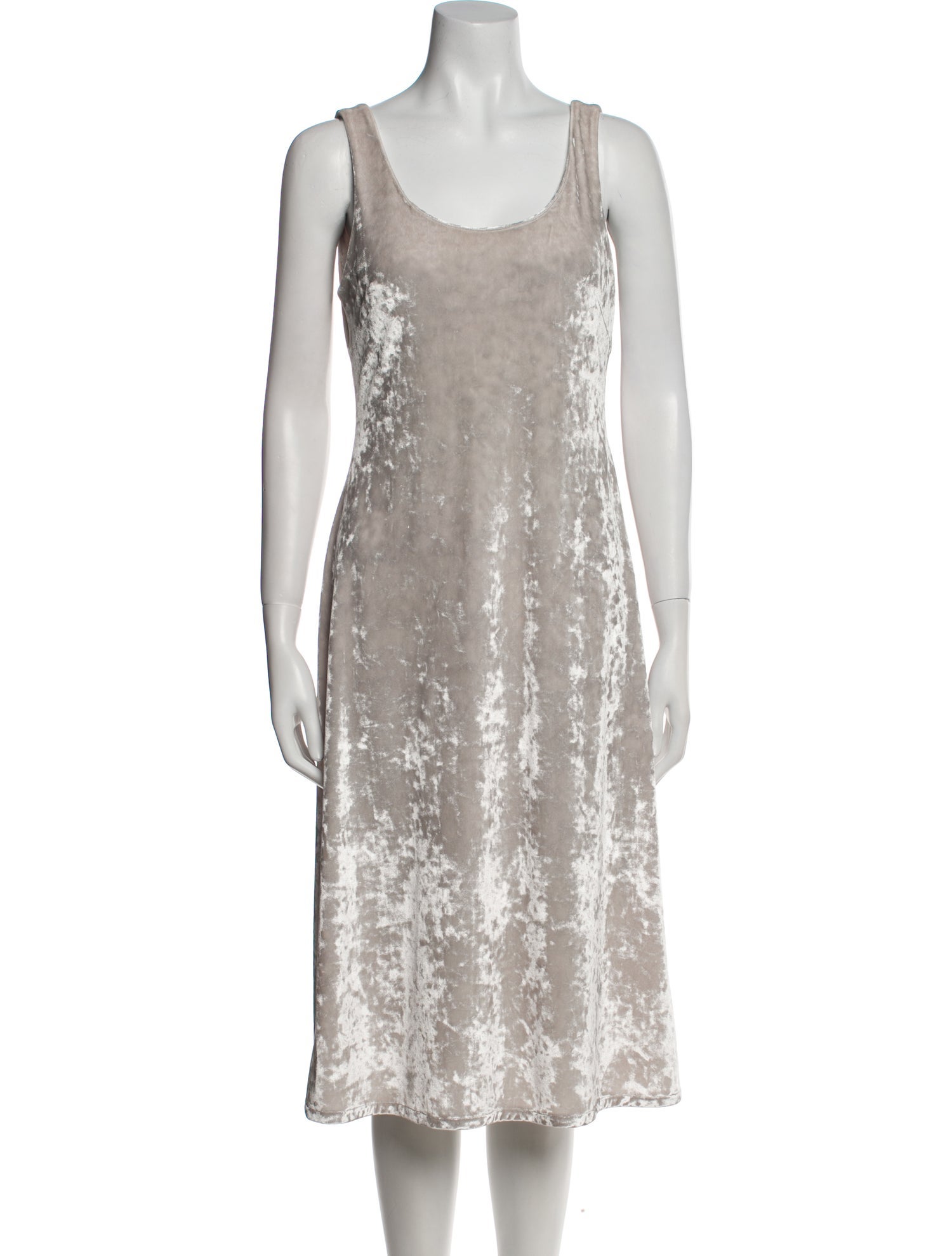 Jeana Sohn Scoop Neck Midi Length Dress