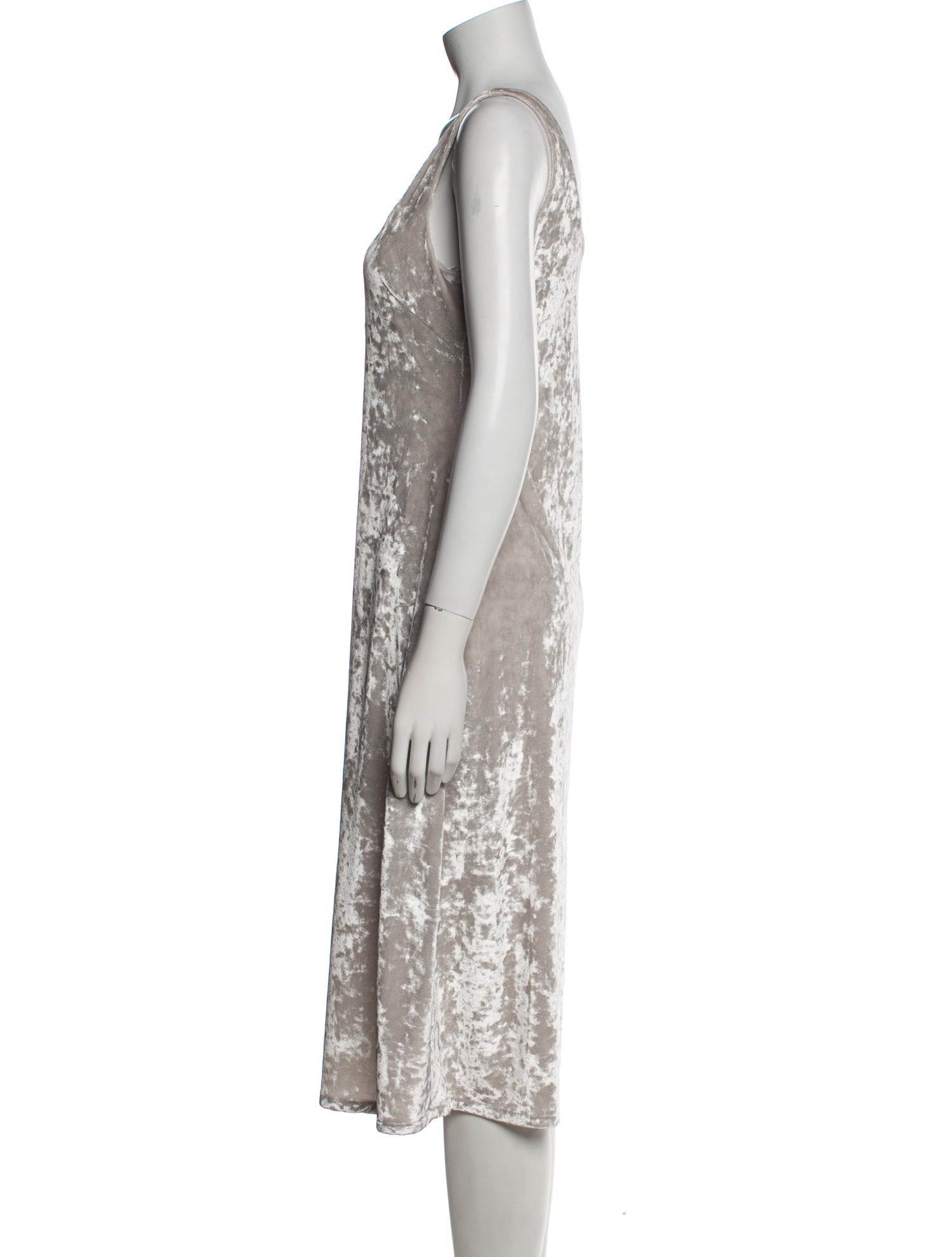 Jeana Sohn Scoop Neck Midi Length Dress