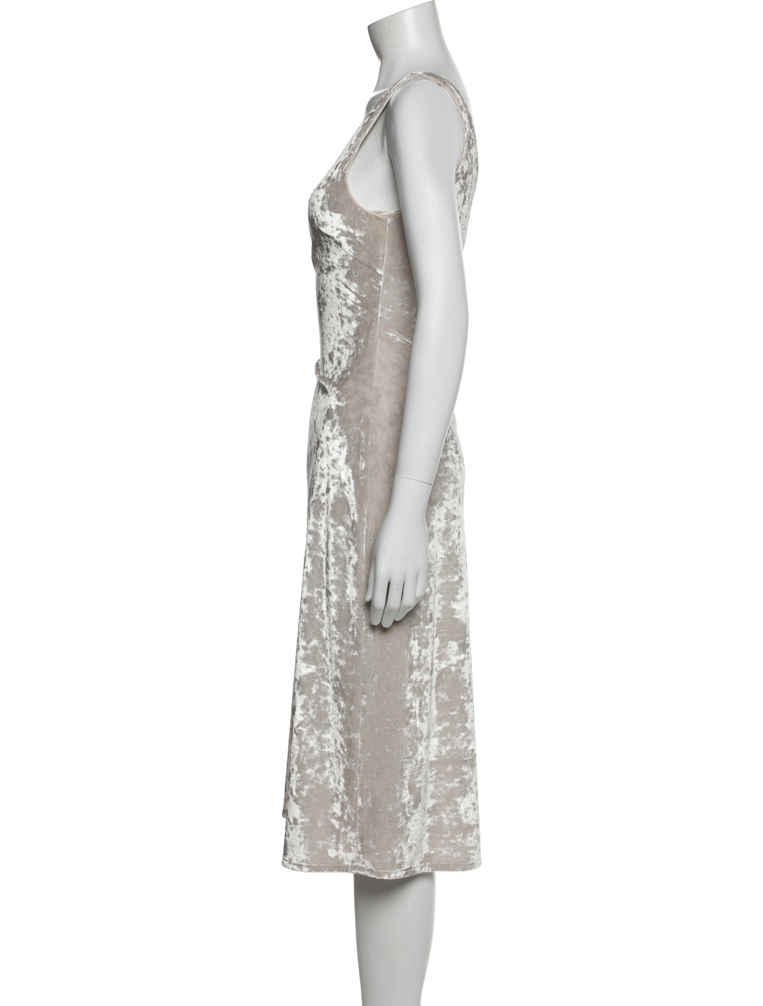 Jeana Sohn Scoop Neck Midi Length Dress