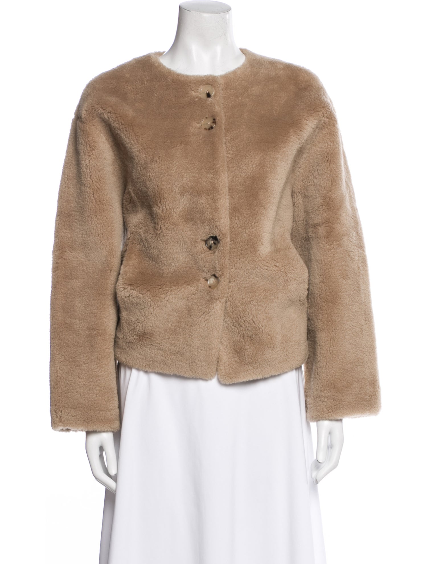 Jeana Sohn Wool Faux Fur Jacket