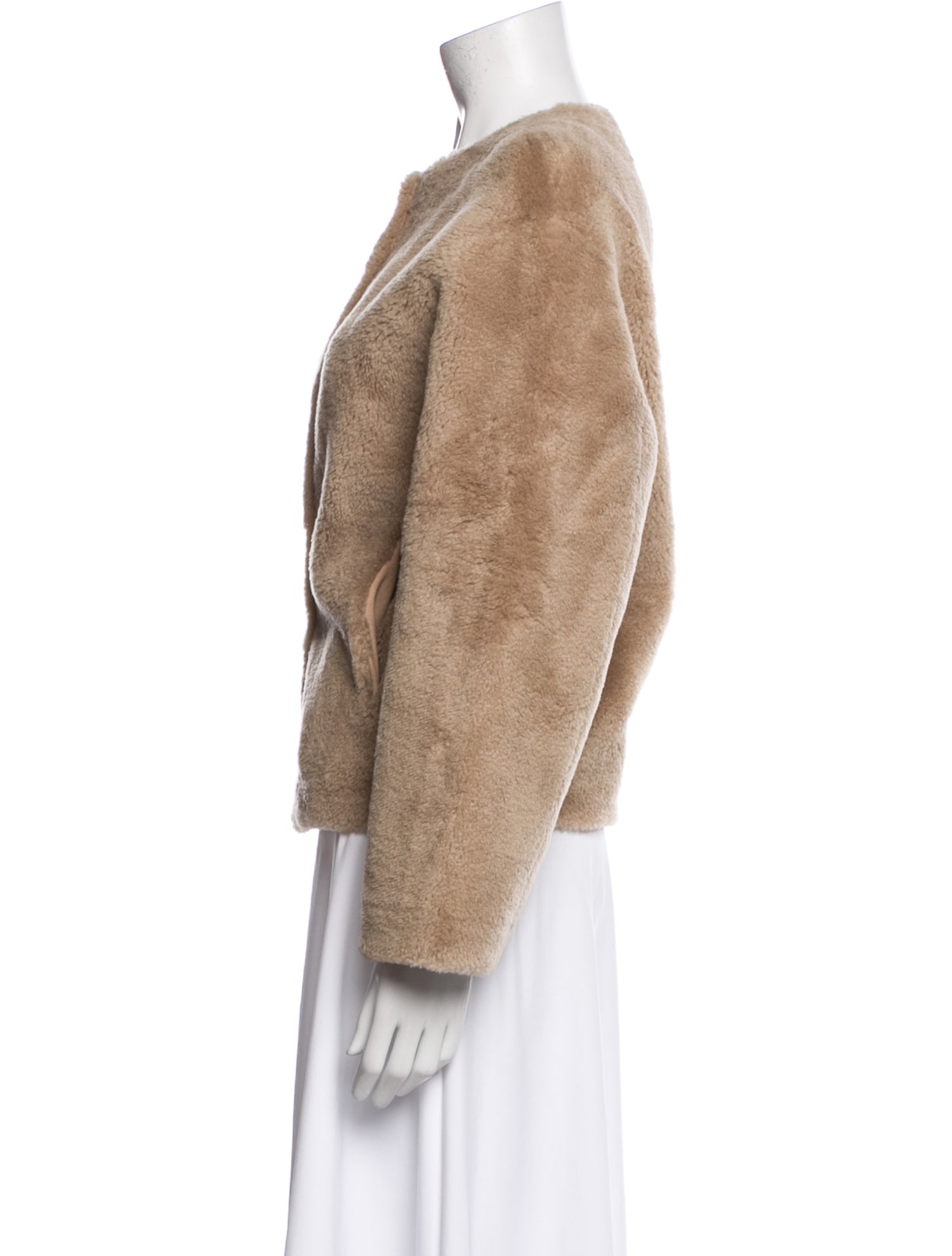Jeana Sohn Wool Faux Fur Jacket