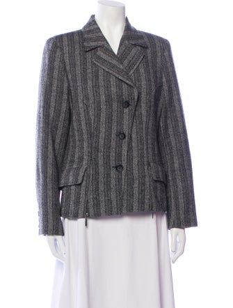 Javier Simorra Wool Tweed Pattern Blazer