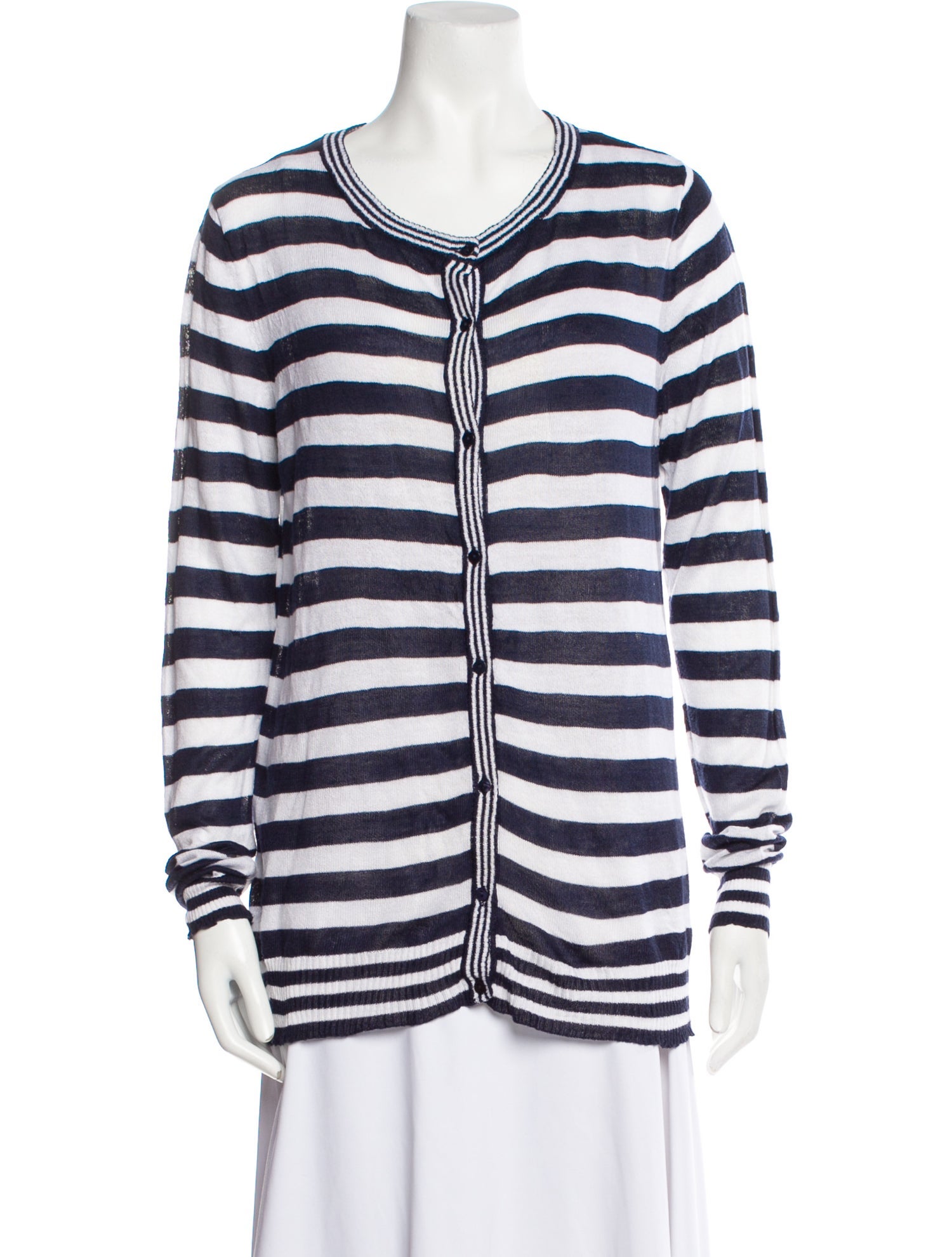 Javier Simorra Striped Scoop Neck Sweater