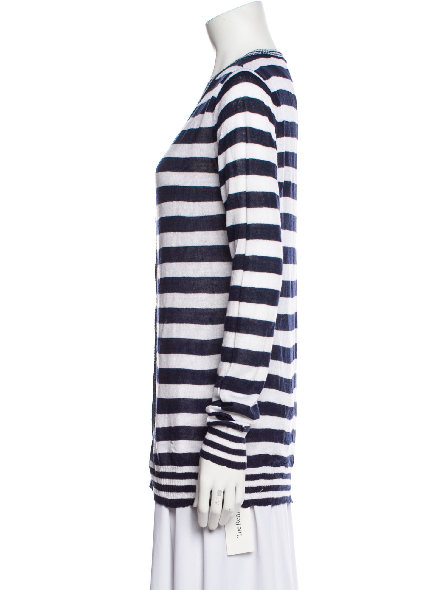 Javier Simorra Striped Scoop Neck Sweater