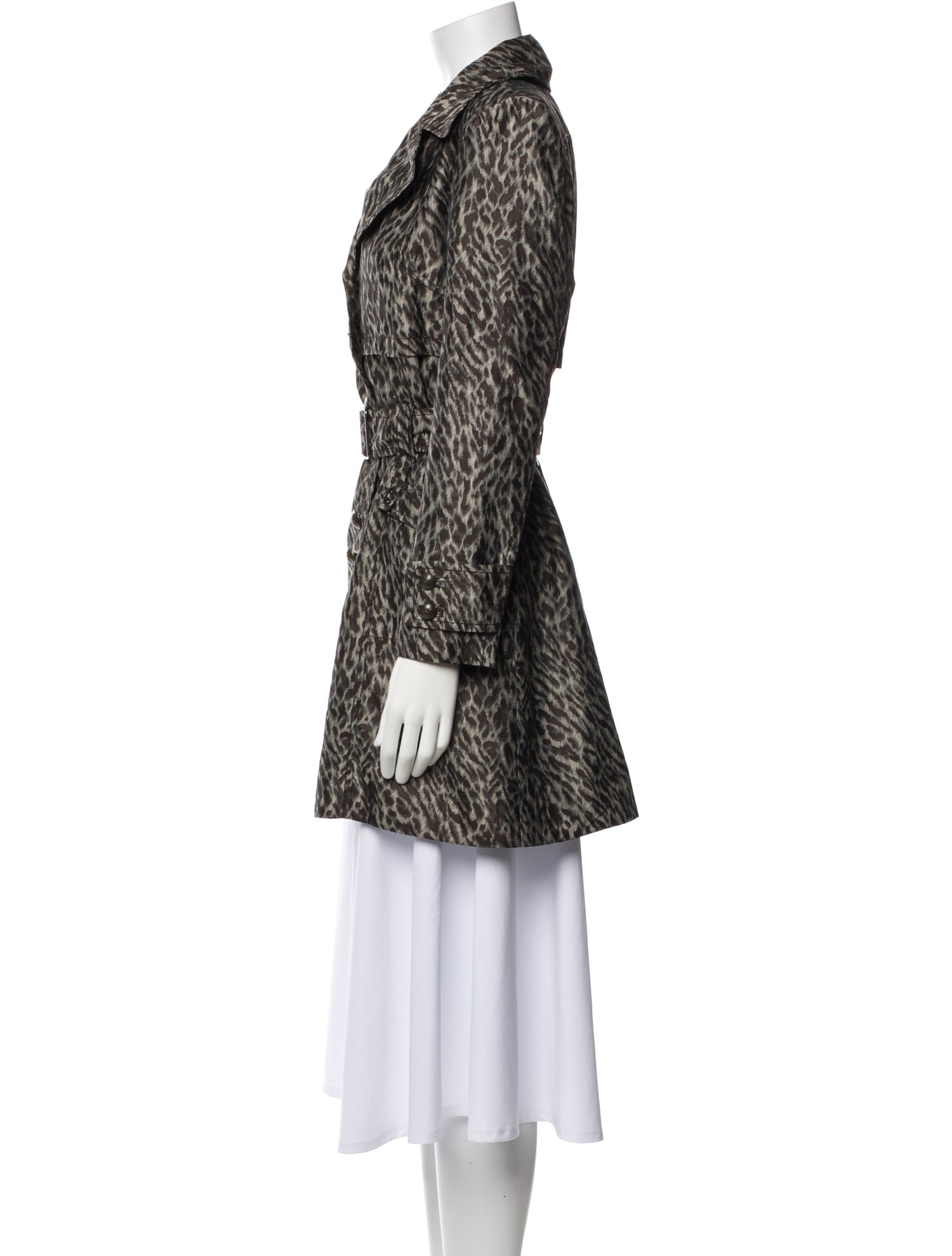 Javier Simorra Printed Peacoat