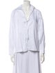 Javier Simorra V-Neck Long Sleeve Button-Up Top