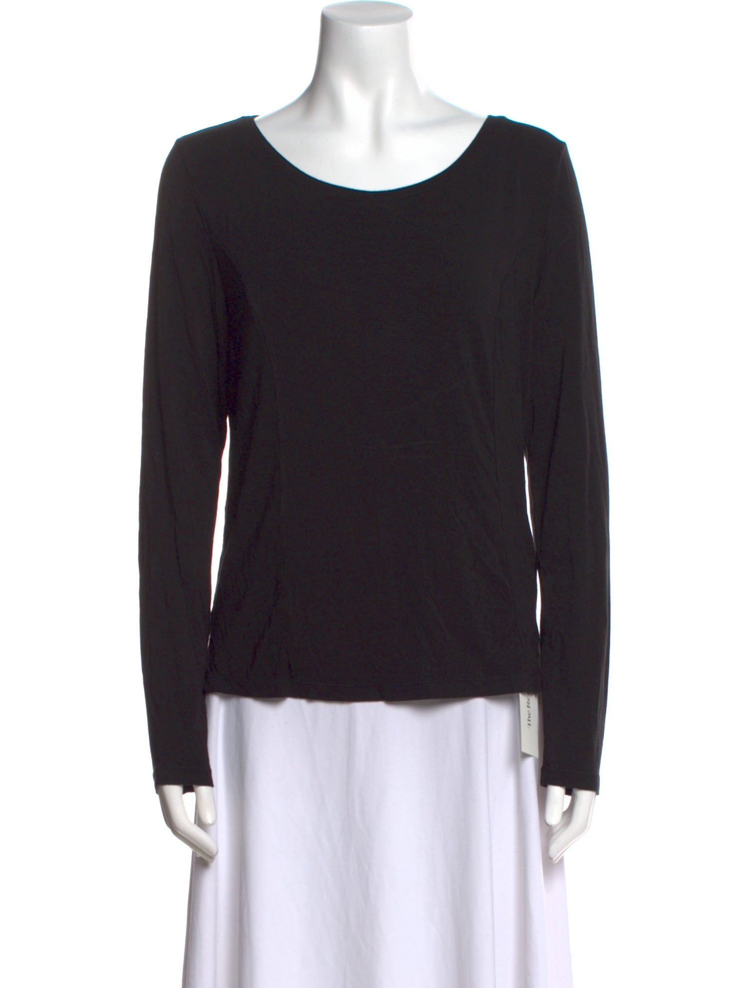 Javier Simorra Scoop Neck Long Sleeve Top