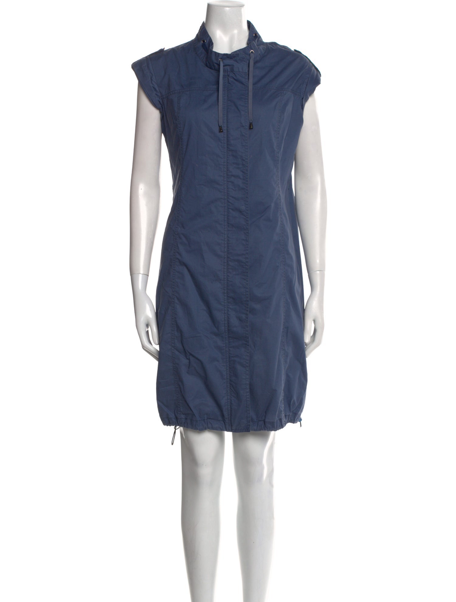 Javier Simorra Mock Neck Knee-Length Dress