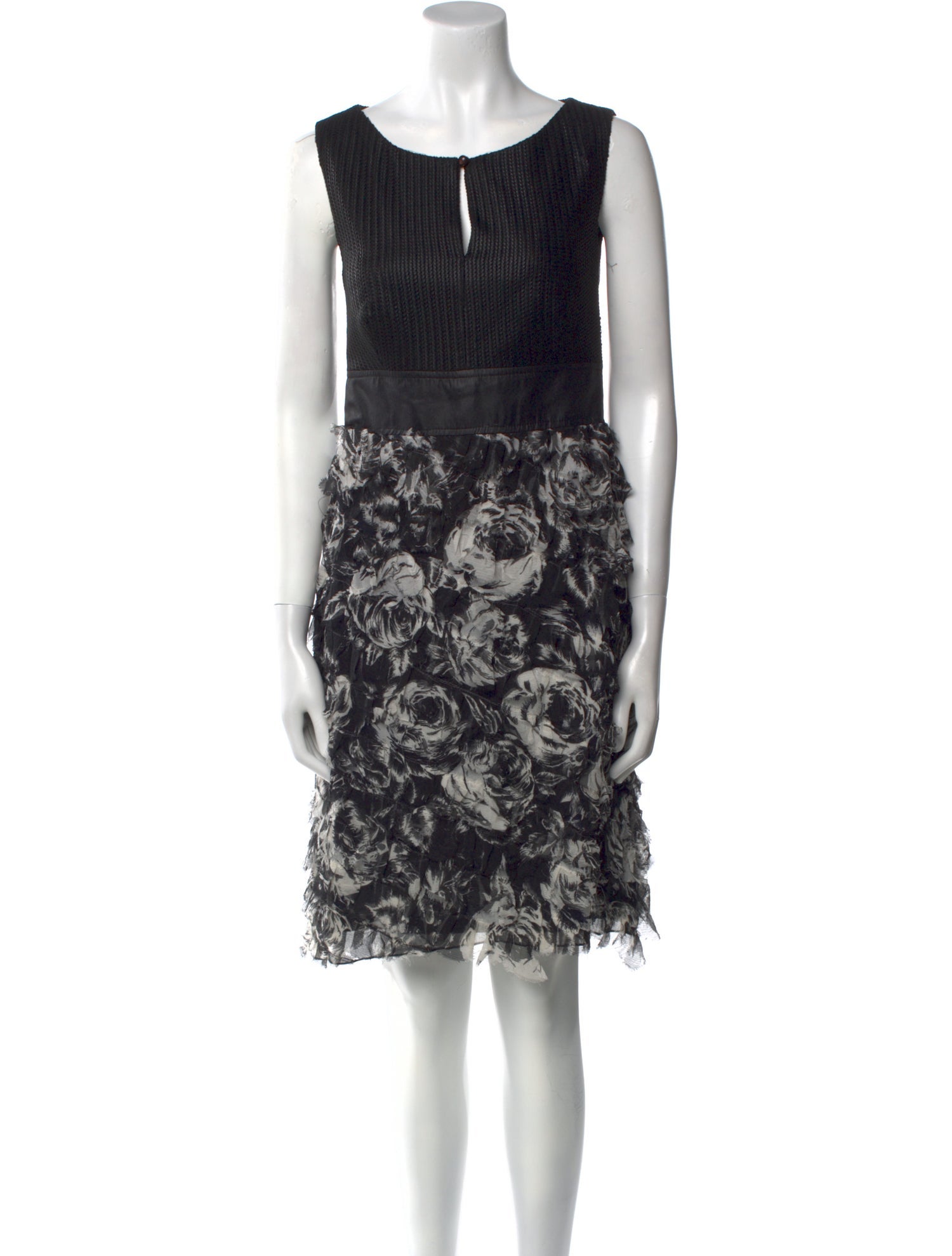 Javier Simorra Printed Knee-Length Dress