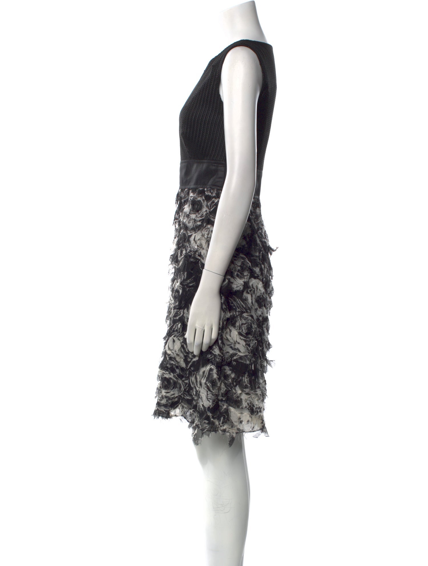 Javier Simorra Printed Knee-Length Dress