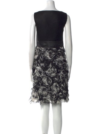 Javier Simorra Printed Knee-Length Dress