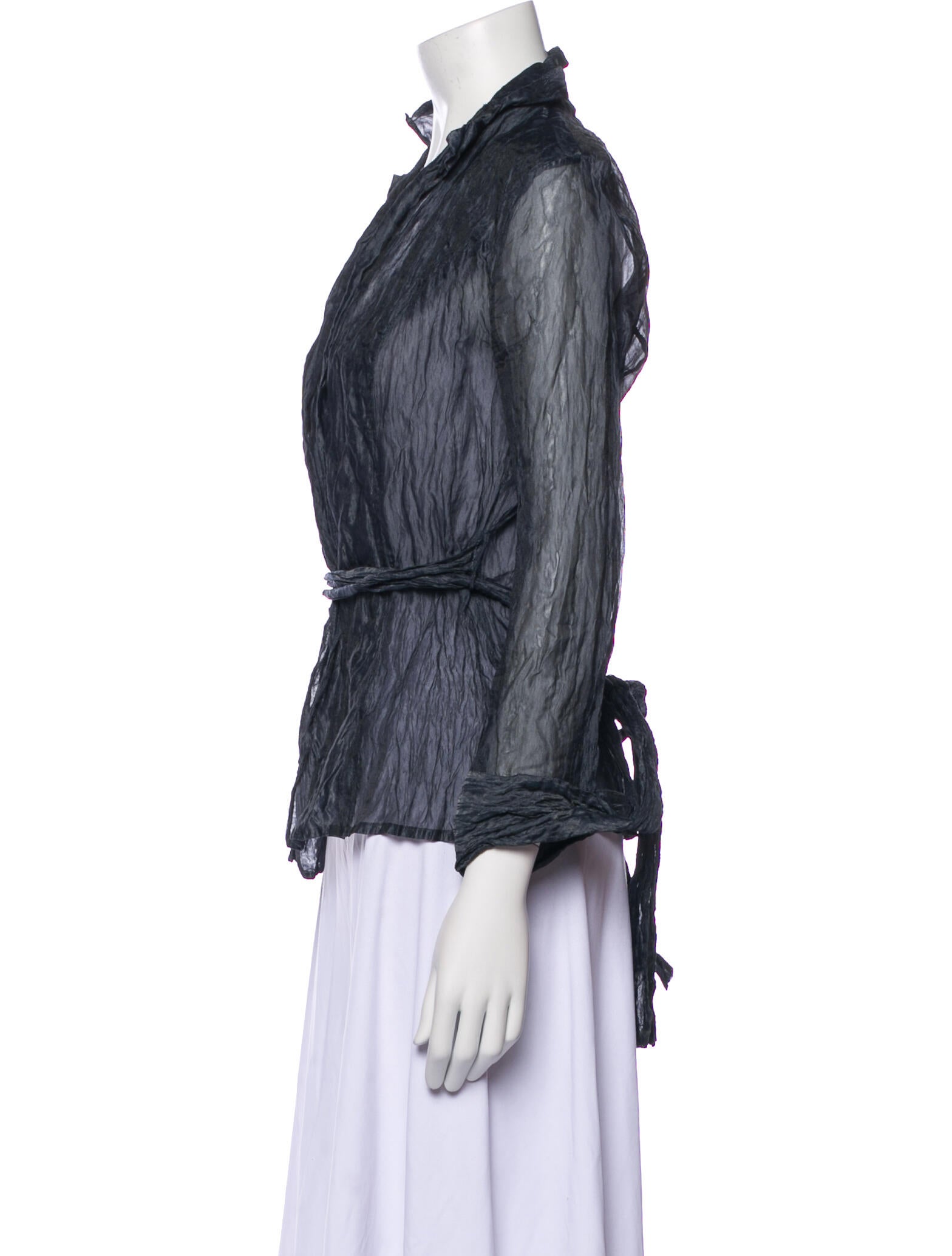 Javier Simorra Printed V-Neck Blouse