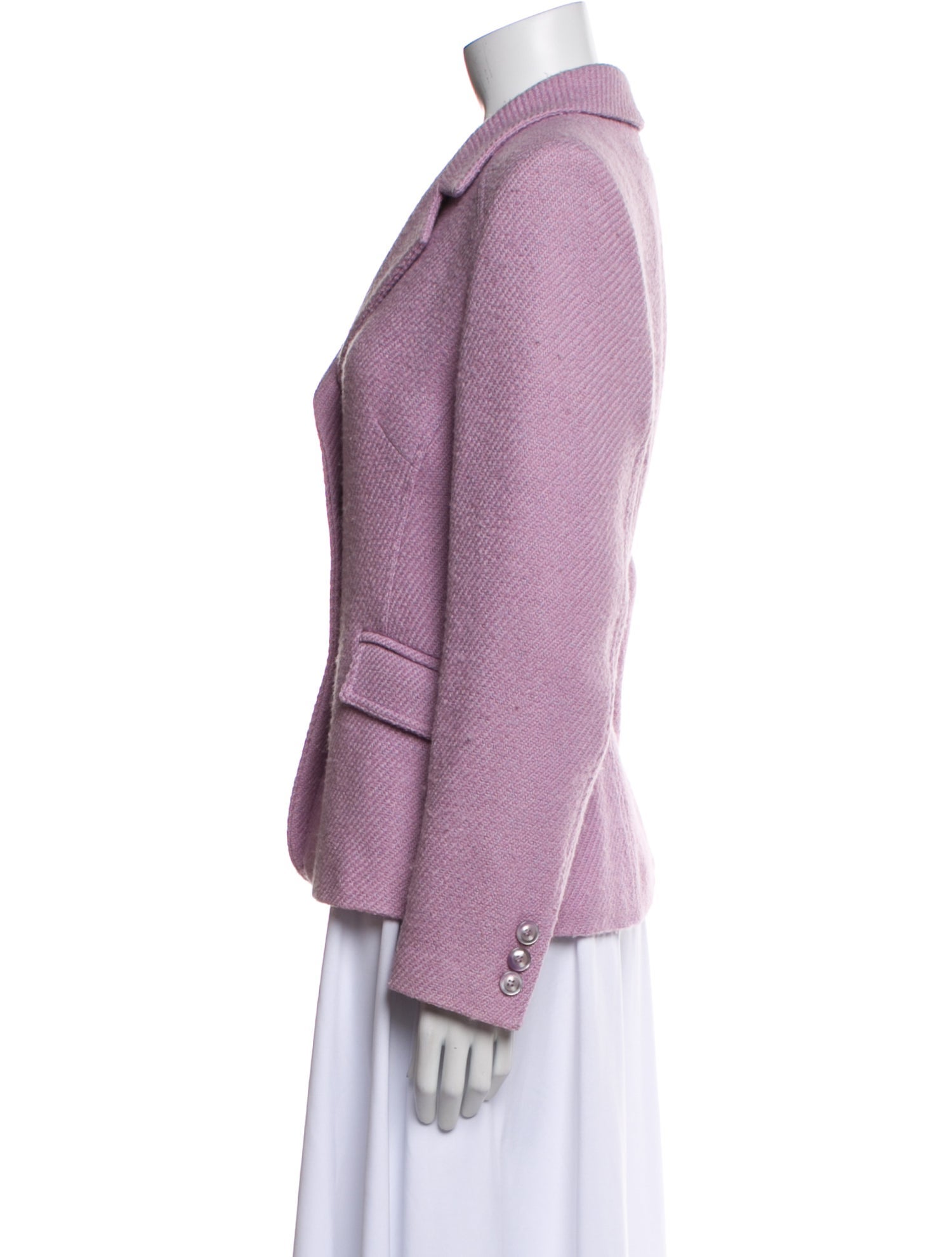 Javier Simorra Wool Tweed Pattern Blazer