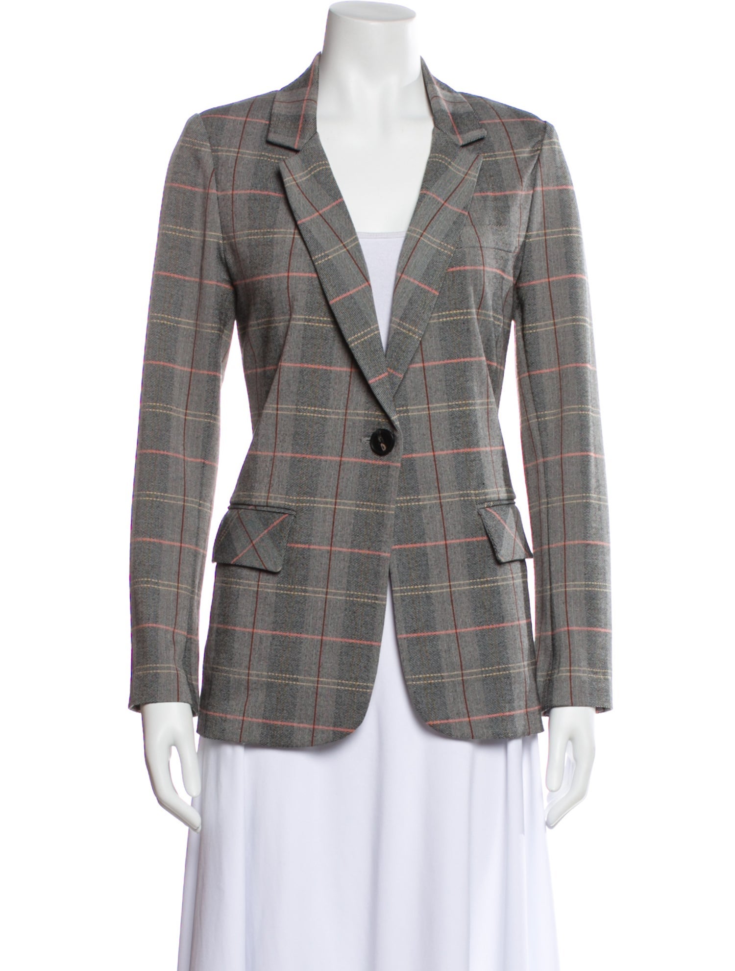 Javier Simorra Plaid Print Blazer