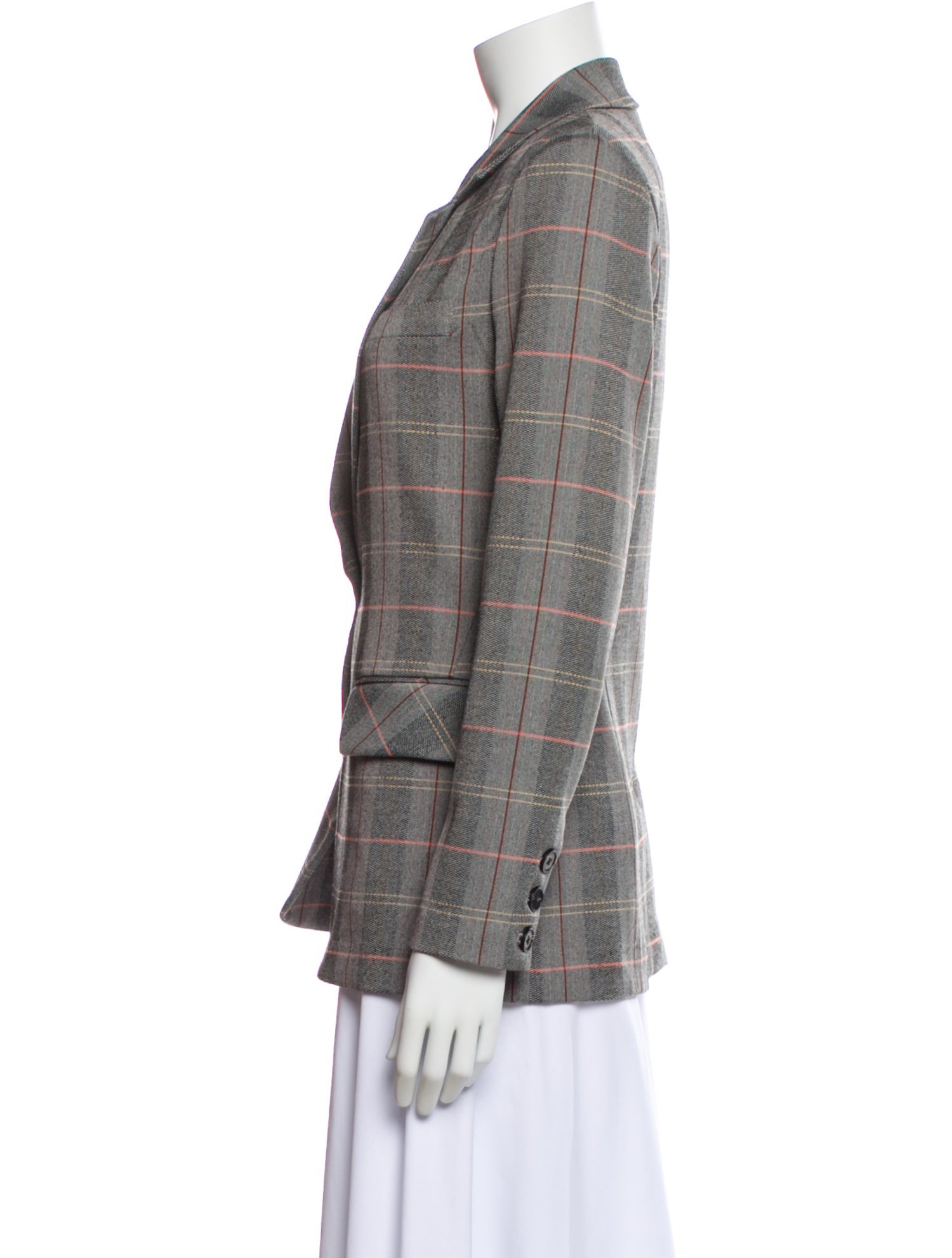 Javier Simorra Plaid Print Blazer