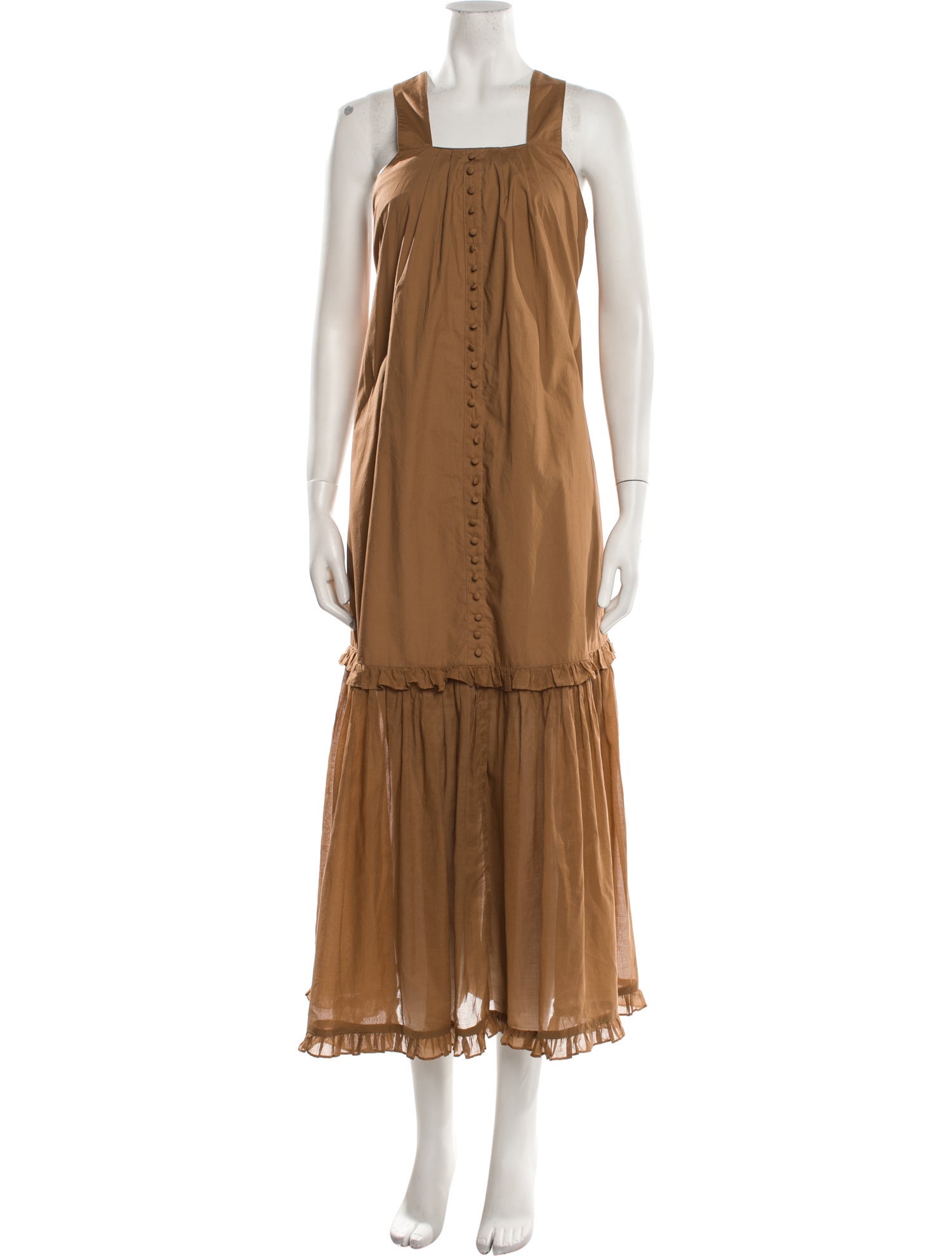 Joslin Square Neckline Long Dress