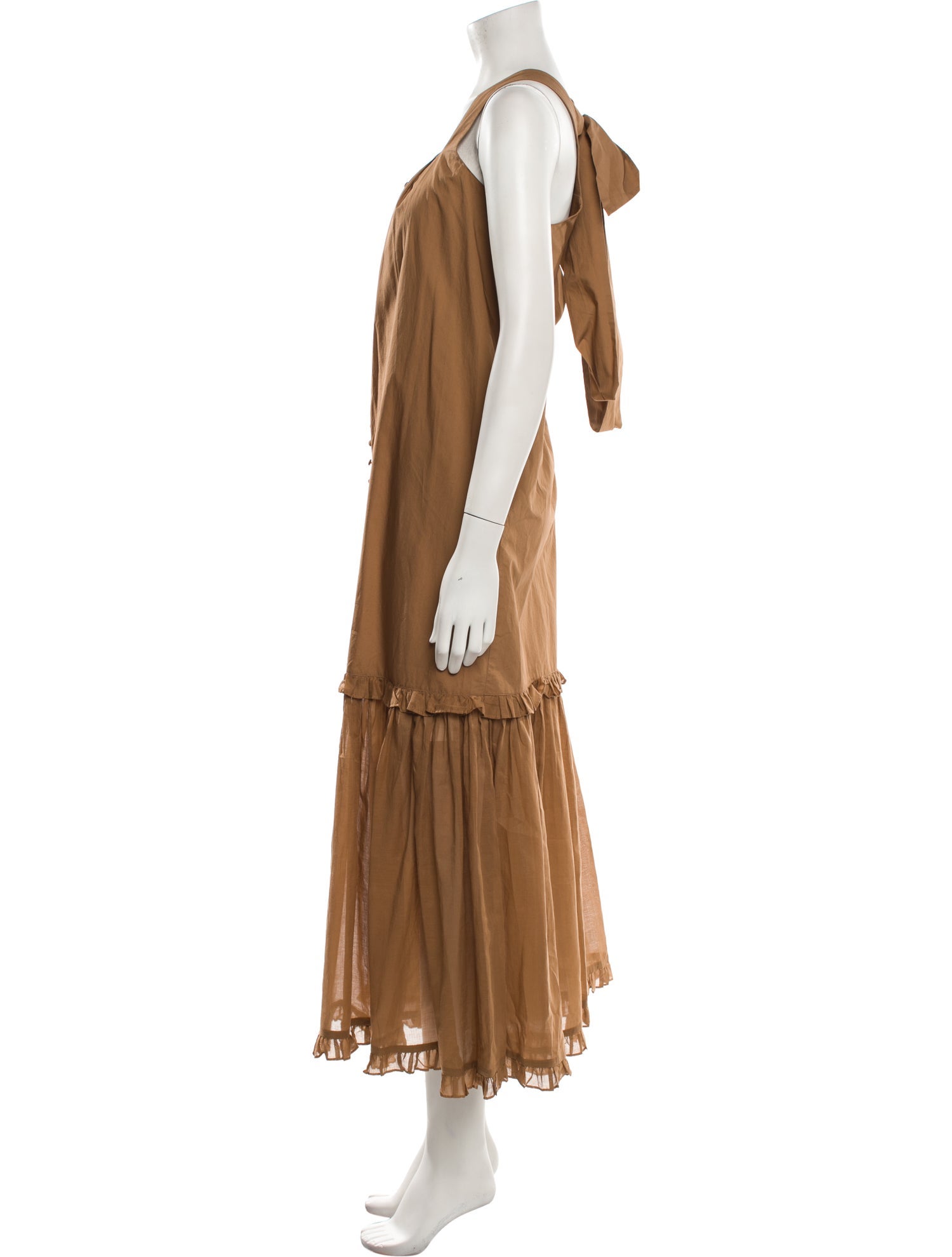 Joslin Square Neckline Long Dress