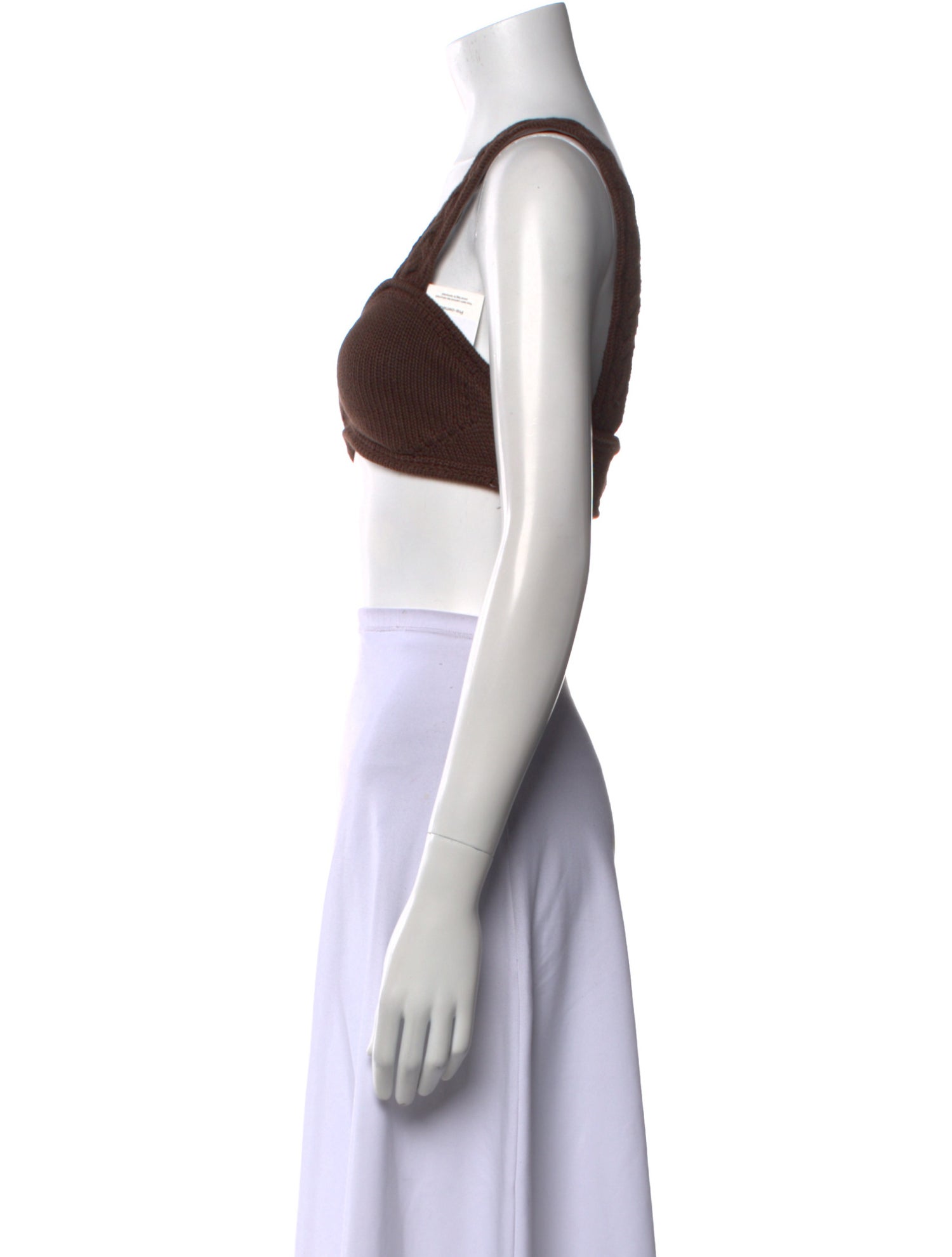 Joslin Square Neckline Sleeveless Crop Top