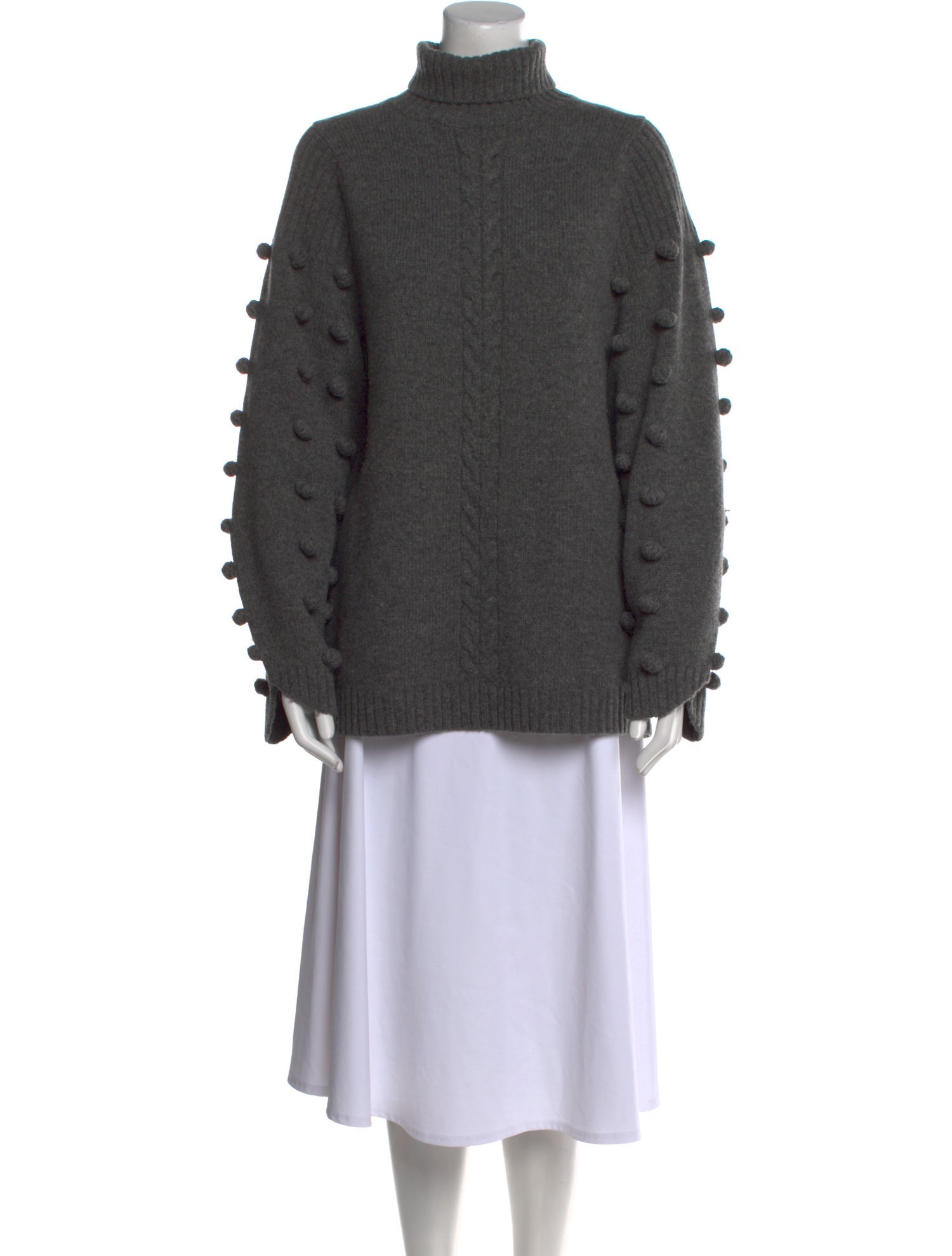 Joslin Merino Wool Mock Neck Sweater