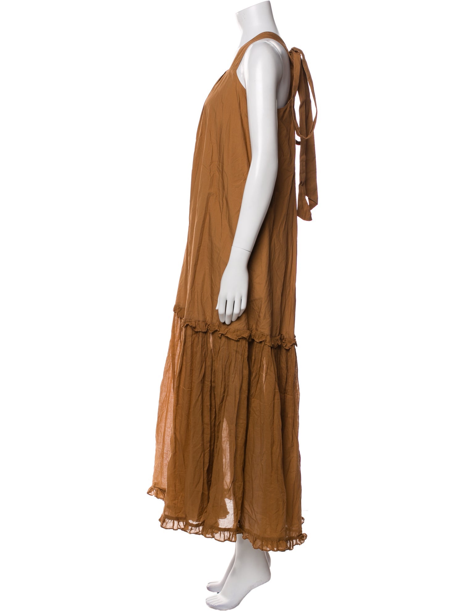 Joslin Square Neckline Long Dress