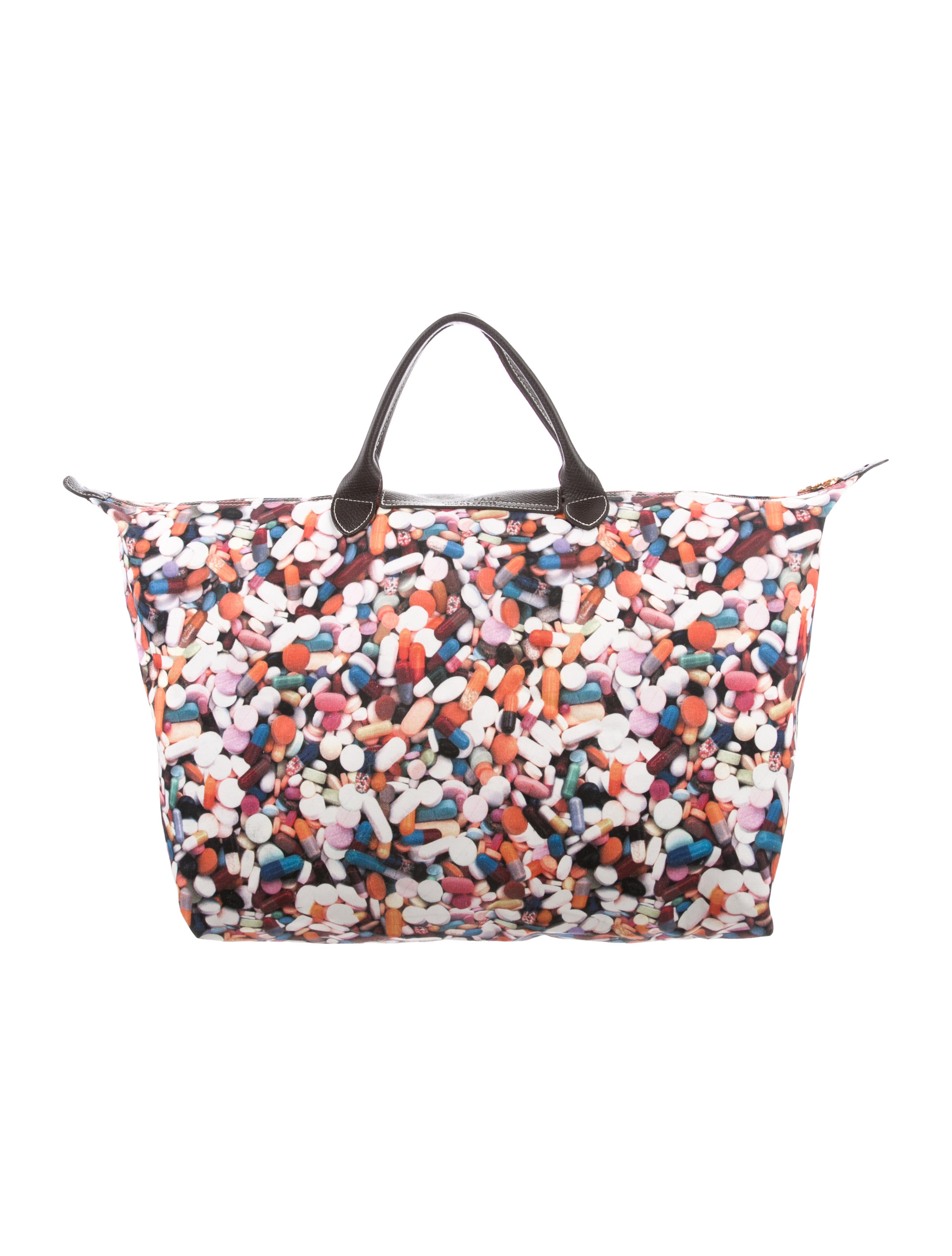 Jeremy Scott x Longchamp Happy Pills Le Pliage Tote - Totes