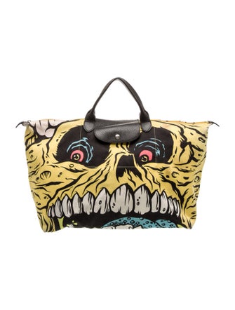 Jeremy Scott x Longchamp Canvas Top Handle Bag