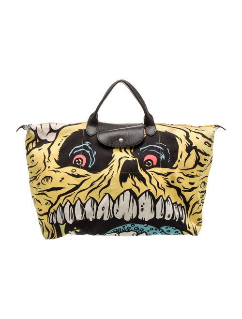 Jeremy Scott x Longchamp Canvas Top Handle Bag