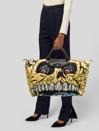 Jeremy Scott x Longchamp Canvas Top Handle Bag