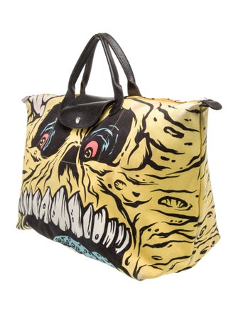 Jeremy Scott x Longchamp Canvas Top Handle Bag