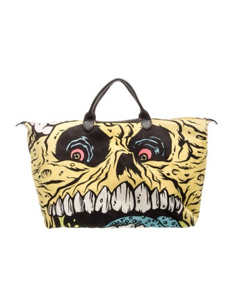 Jeremy Scott x Longchamp Canvas Top Handle Bag