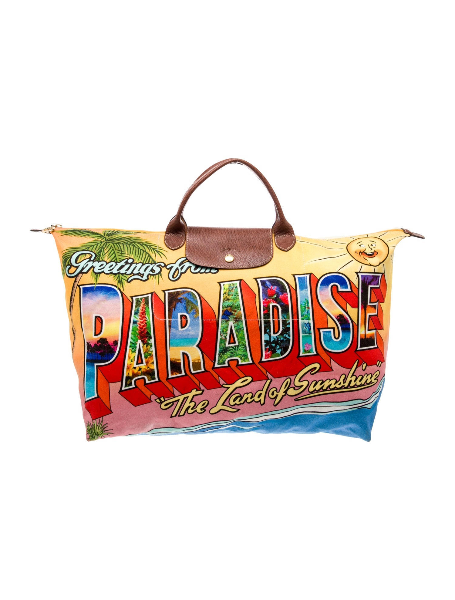 Jeremy Scott x Longchamp Canvas Weekender Bag