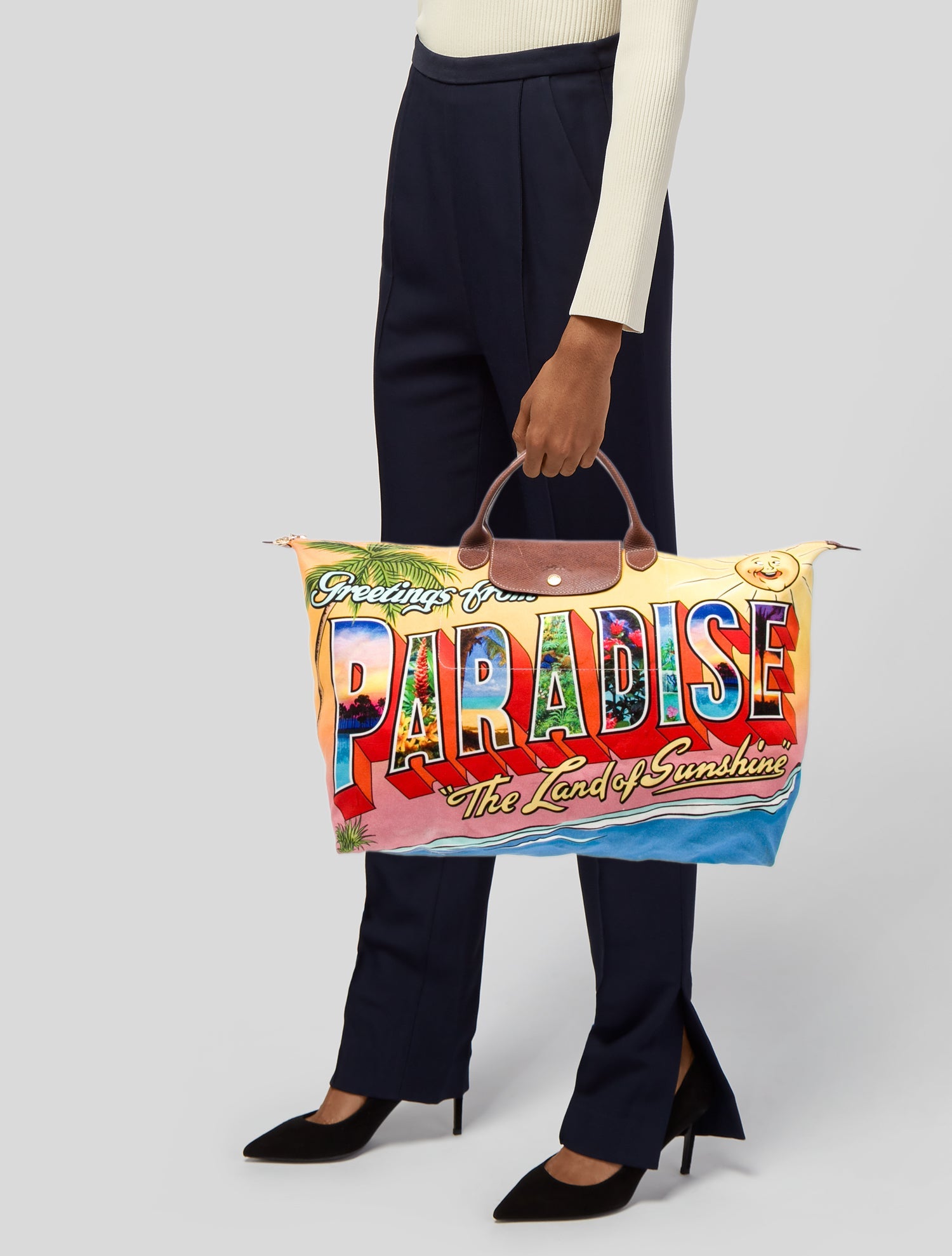 Jeremy Scott x Longchamp Canvas Weekender Bag