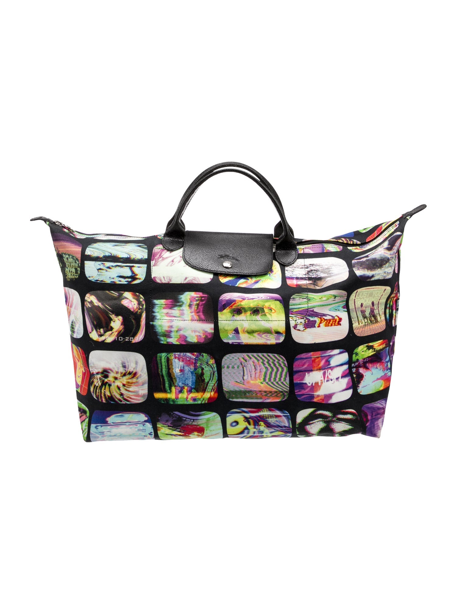 Jeremy Scott x Longchamp Le Pliage Madballs Tote - Green Totes