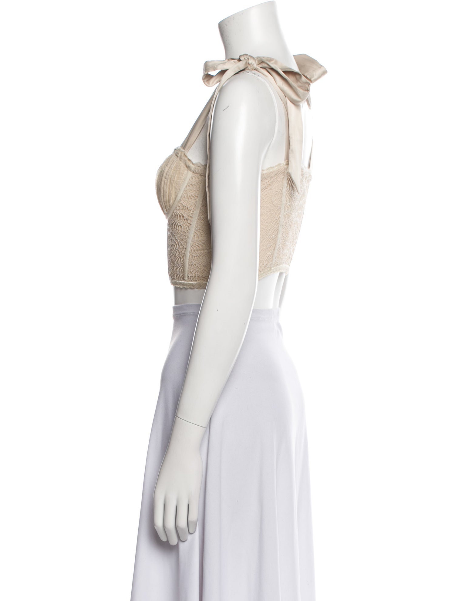 Jonathan Simkhai Night Night Square Neckline Sleeveless Crop Top