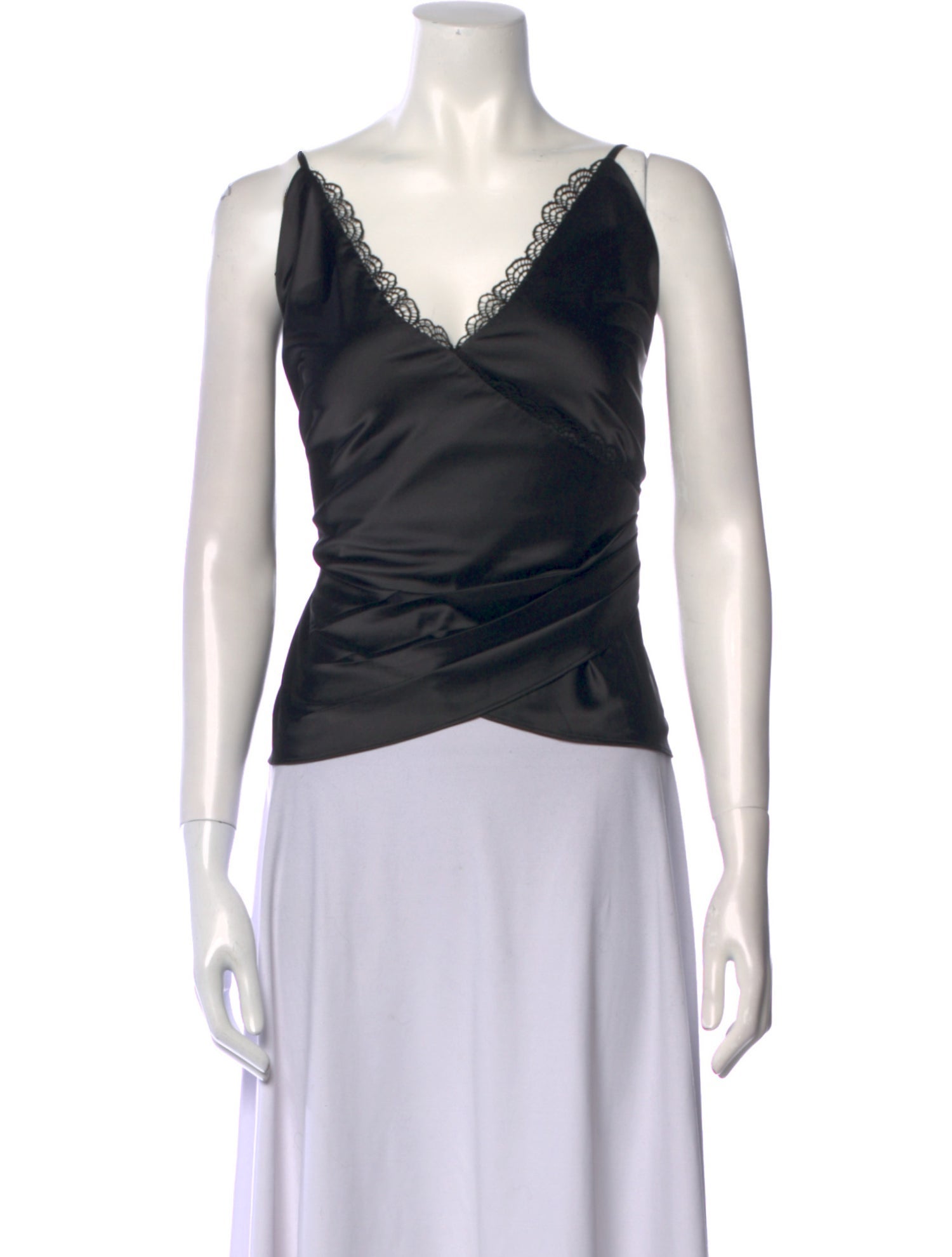 Jonathan Simkhai Night Night V-Neck Sleeveless Crop Top