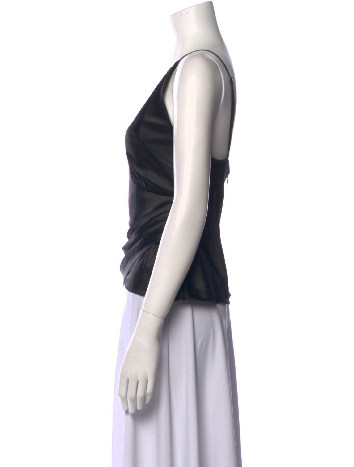 Jonathan Simkhai Night Night V-Neck Sleeveless Crop Top