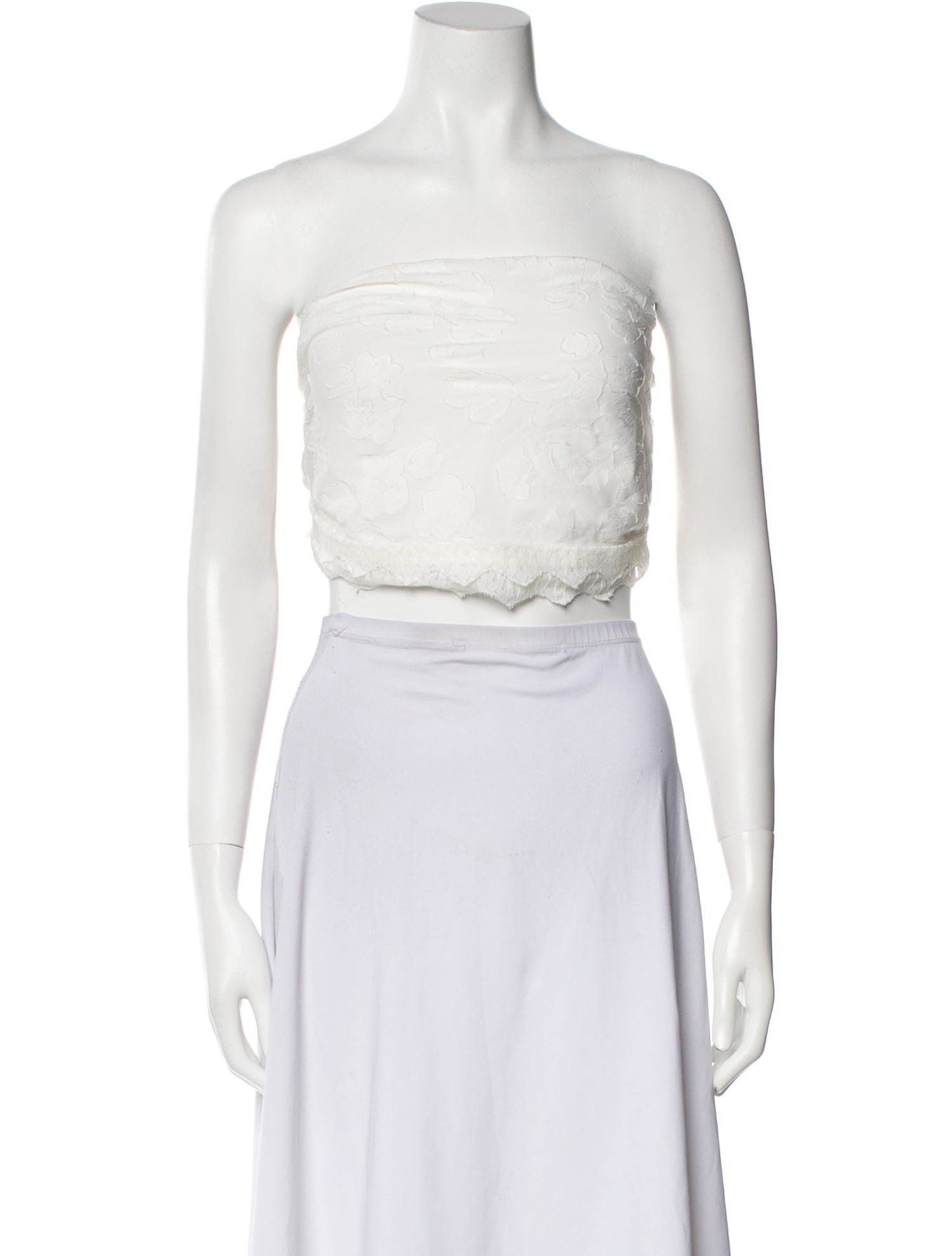 Jonathan Simkhai Night Night Strapless Crop Top