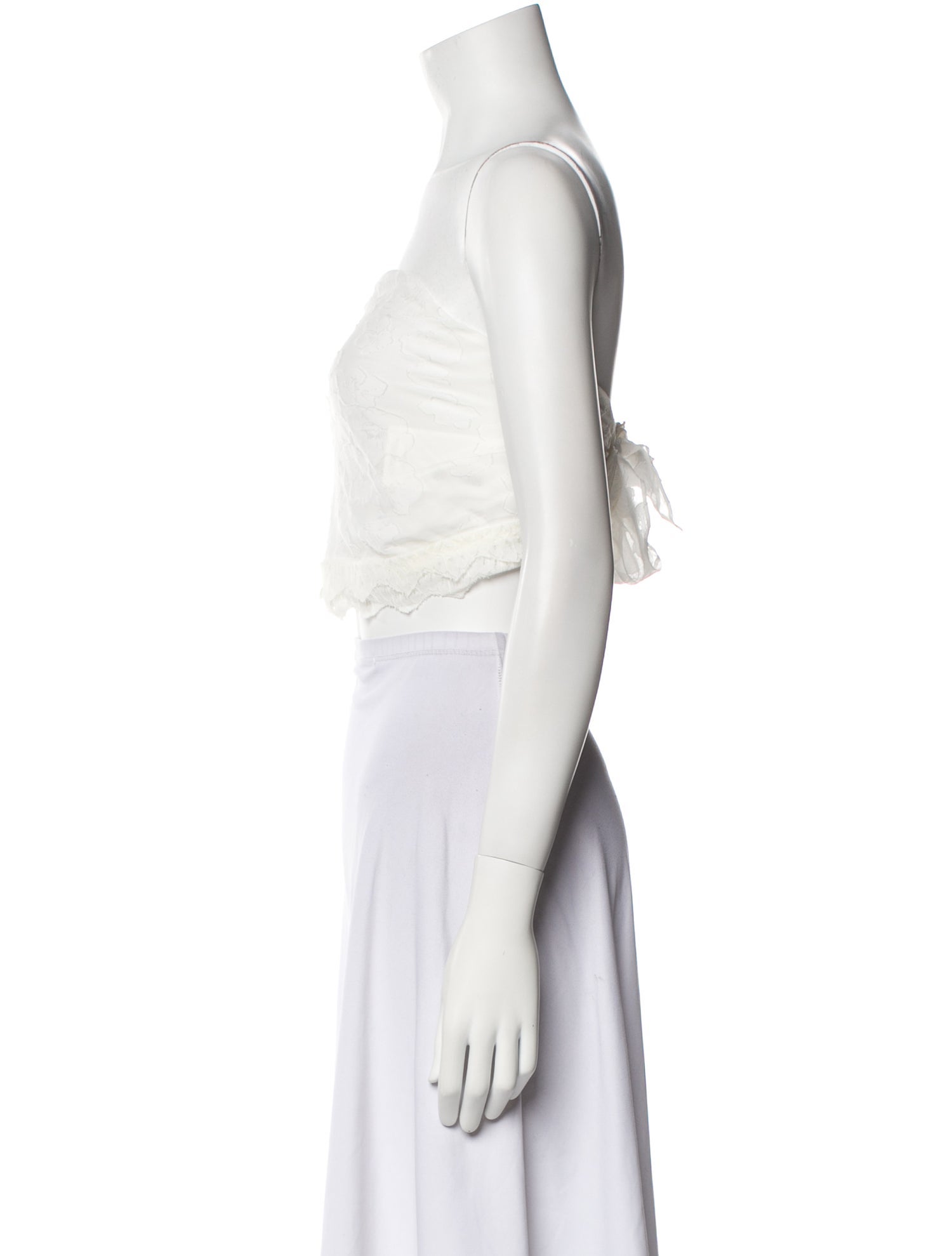 Jonathan Simkhai Night Night Strapless Crop Top