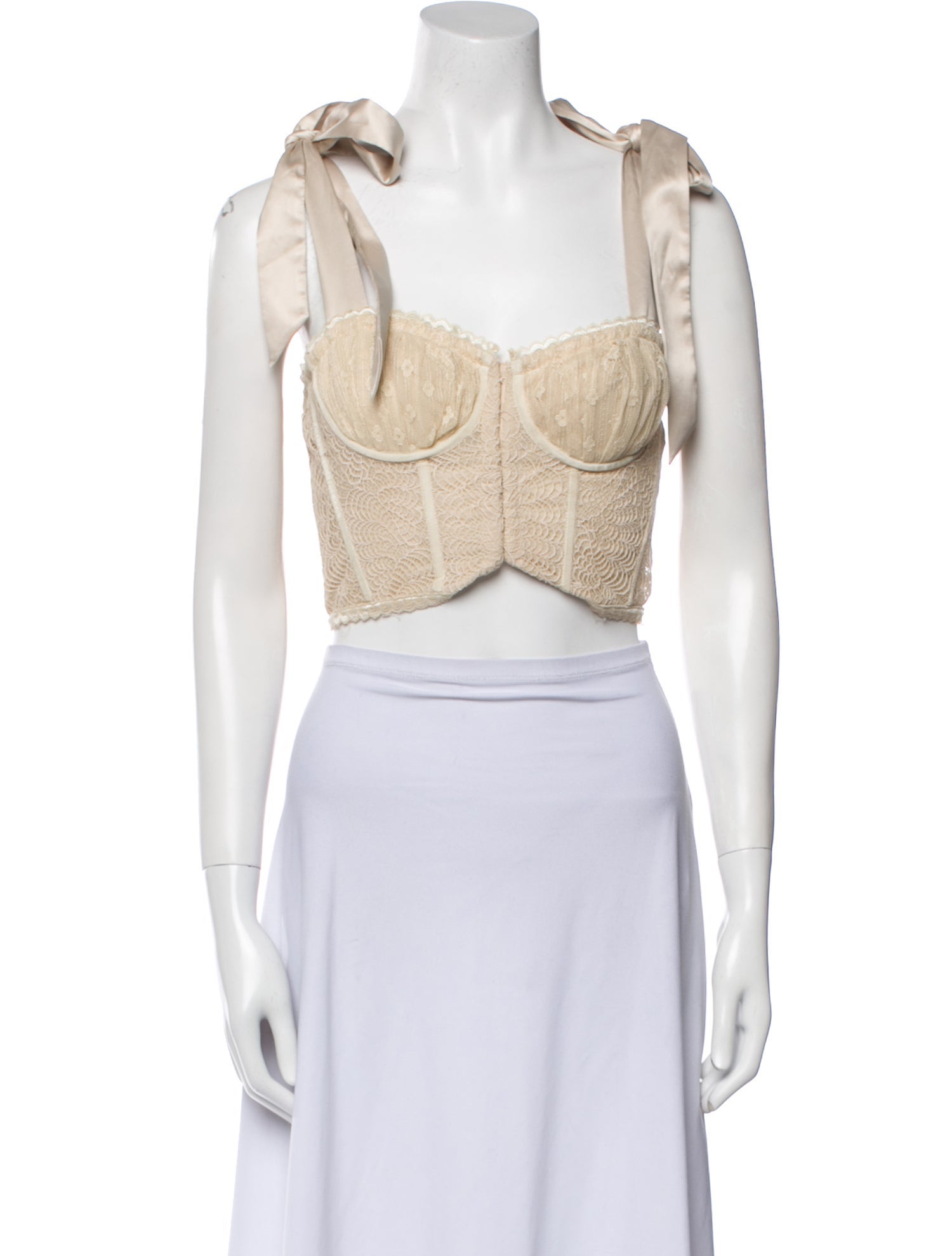 Jonathan Simkhai Night Night Square Neckline Sleeveless Crop Top