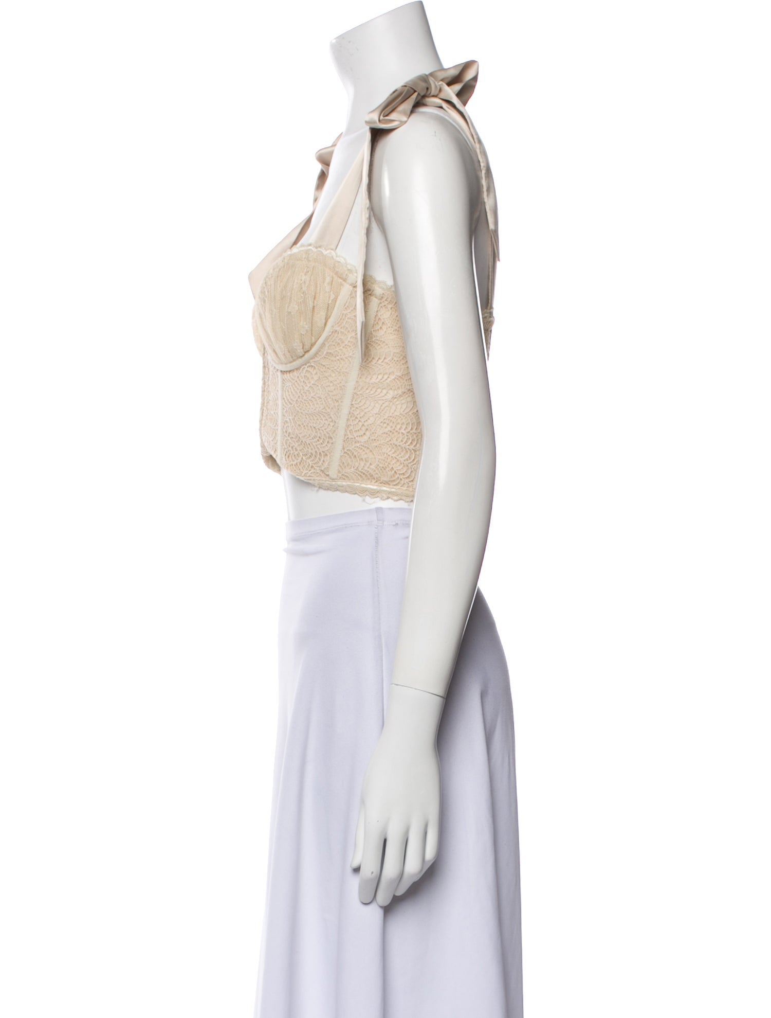Jonathan Simkhai Night Night Square Neckline Sleeveless Crop Top
