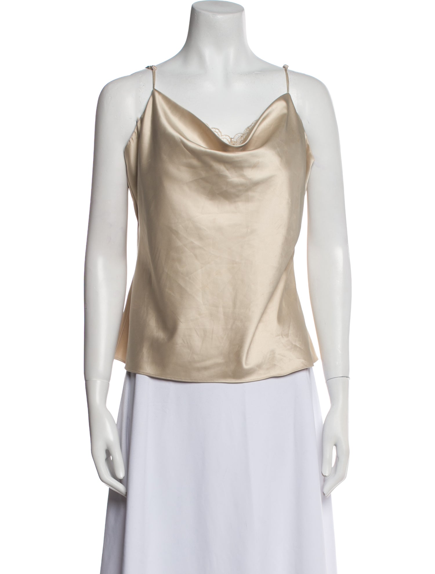 Jonathan Simkhai Night Night Cowl Neck Sleeveless Top