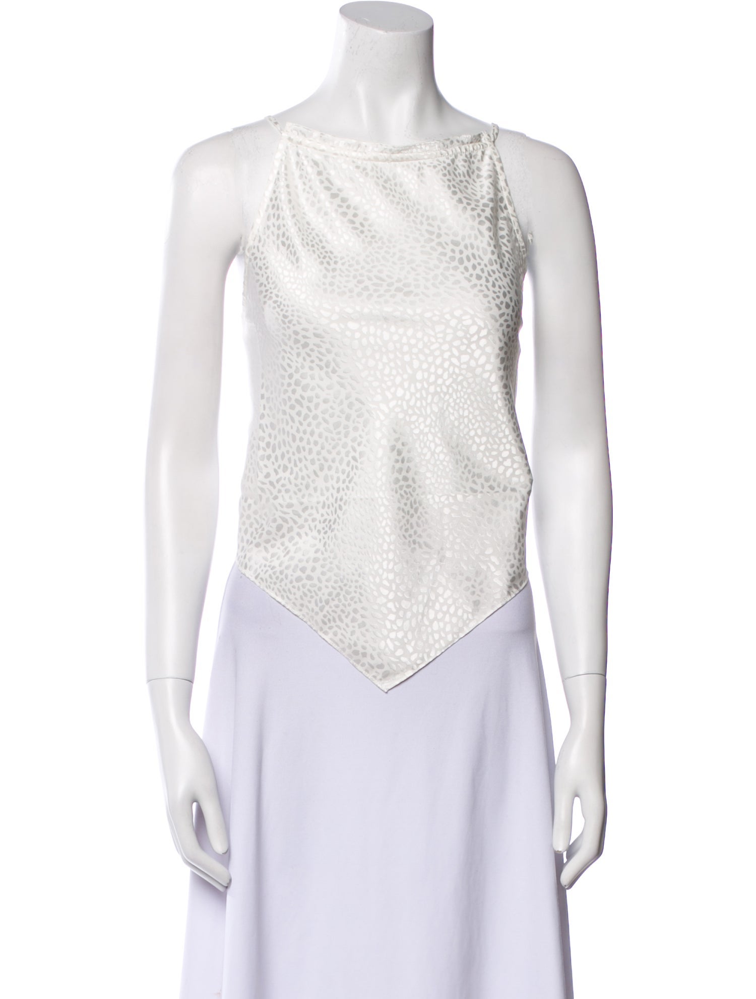 Jonathan Simkhai Night Night Cowl Neck Sleeveless Top