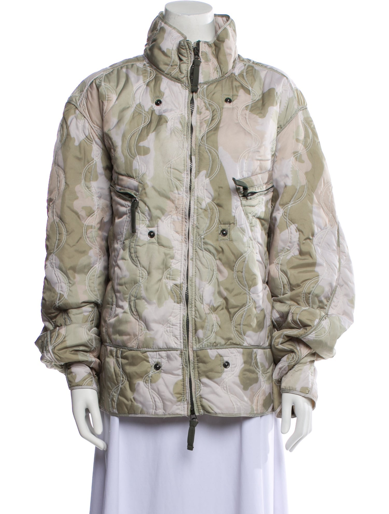 JSX Printed Faux Fur Jacket