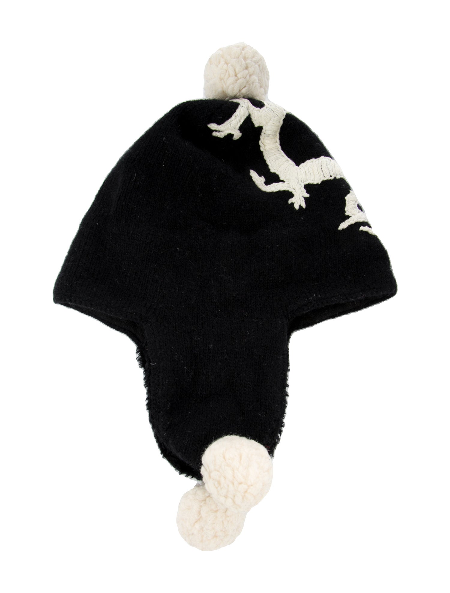 JSX Lambswool Embroidered Trapper Hat