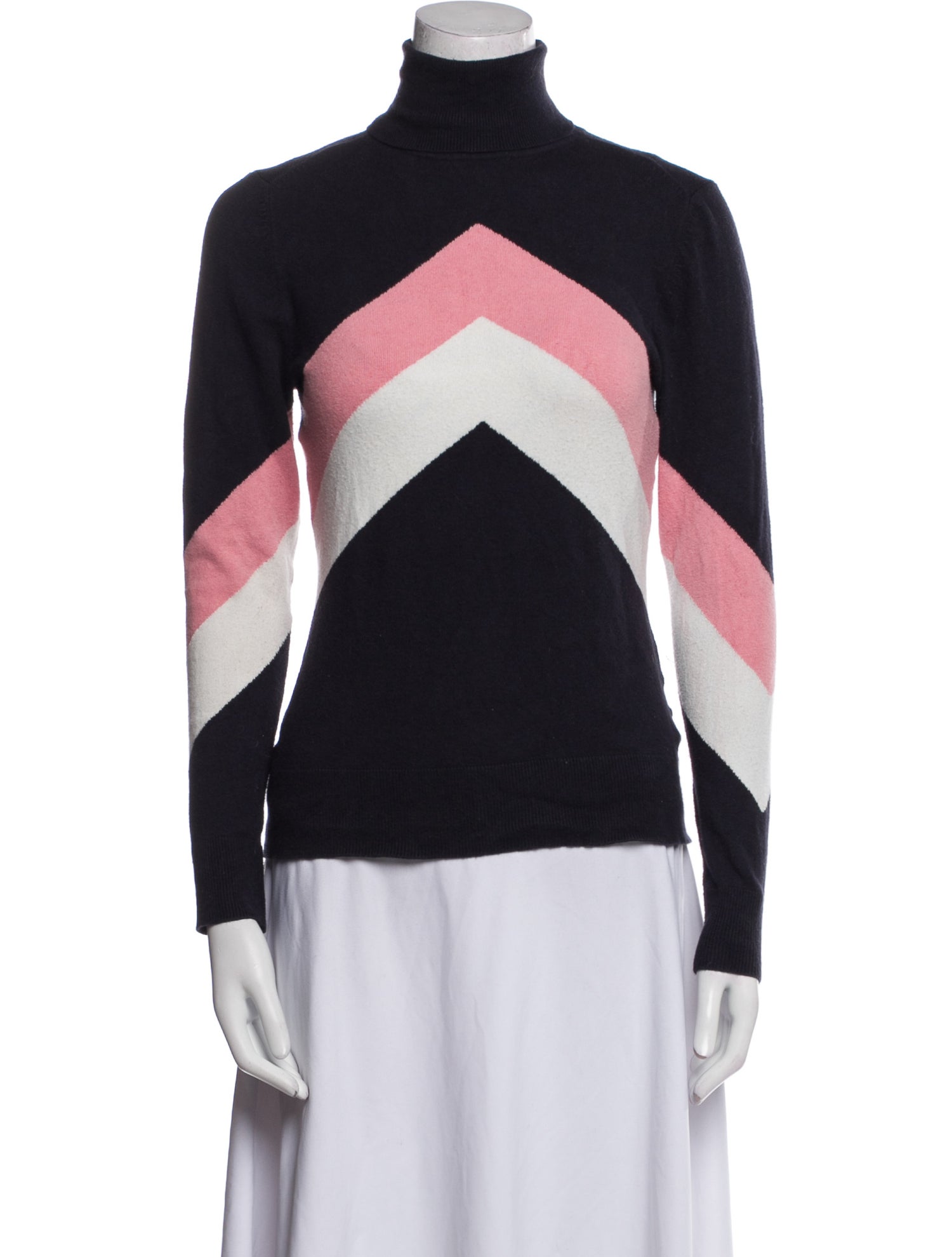 Joseph Tricot Striped Turtleneck Sweater