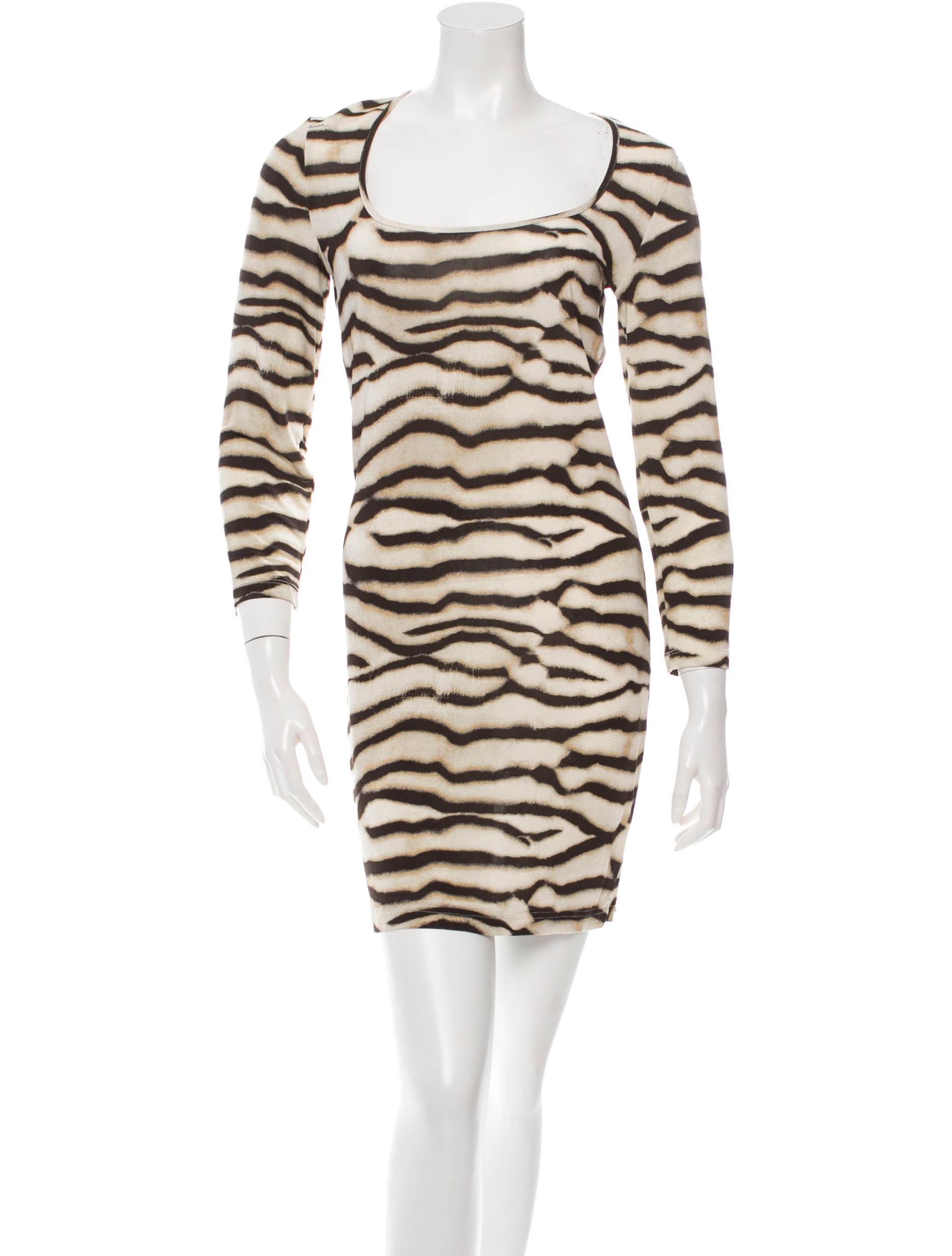 Just Cavalli Tiger Print Dress Clothing WJU23818 The RealReal