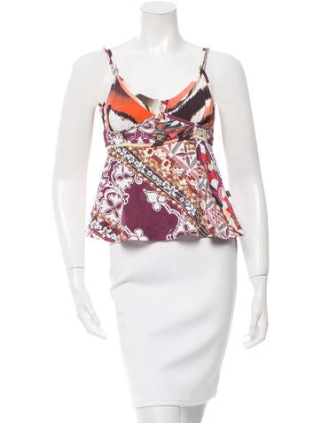 Just Cavalli Printed Sleeveless Top