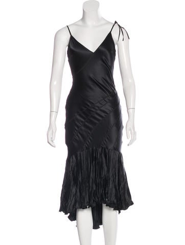 Just Cavalli Satin Midi Dress