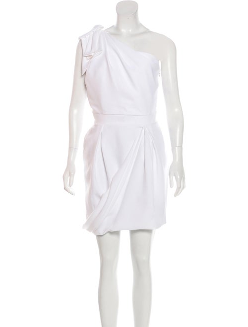 Just Cavalli One-Shoulder Midi Dress WHite