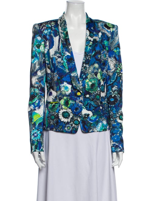 Just Cavalli Printed Blazer Blue